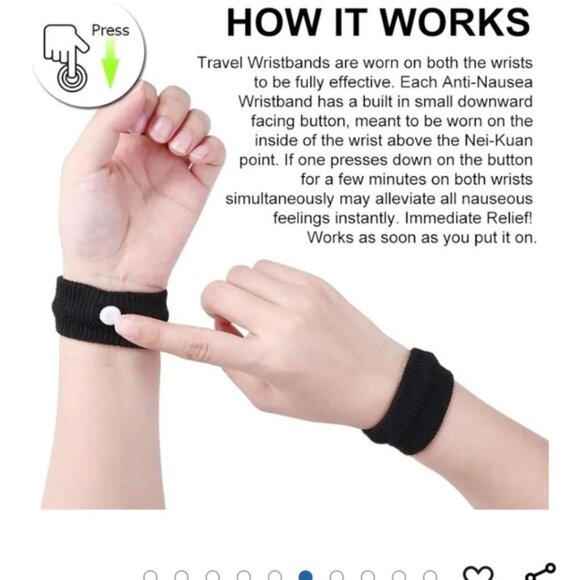 Travel Wristbands Nei-Kuan Acupoint for motion sickness 5 sets NIB - Picture 6 of 10
